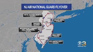 New Jersey Air National Guard To Hold Flyover To Honor Healthcare Workers [upl. by Elamaj207]