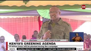 Owalo leads tree planting exercise in Kisumu County [upl. by Aileon]