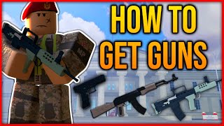 How To Get Guns  British Army Sandhurst ROBLOX [upl. by Emeline]