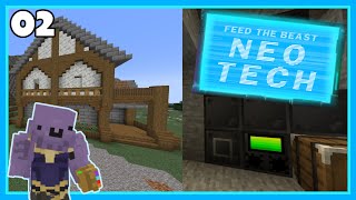 FTB NeoTech  Ep 2  Steam Quarry amp Early Steel Production [upl. by Ycats]