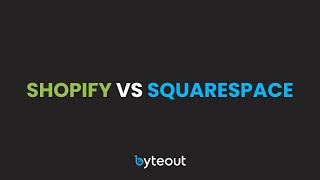 Ecommerce platforms Shopify vs Squarespace [upl. by Akinak]