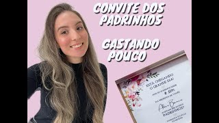 DIY l CAIXA DE PADRINHOS CASAMENTO GASTANDO POUCO l DICAS [upl. by Glynas]