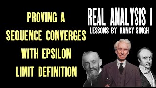 Proving Sequence Converges with Epsilon Limit Definition  NonConverging Sequences Real Analysis [upl. by Ttevy]