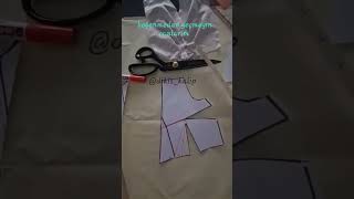 asimetrik bluz kalıbı diy cover sewing kesfet sewingtutorial dikişdersleri dikişdersi [upl. by Eca]