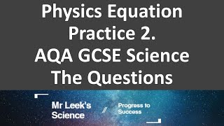 Units and equations 2 questions AQA Physics [upl. by Bobker]