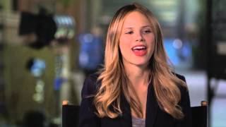 Paper Towns Halston Sage quotLaceyquot Behind the Scenes Movie Interview  ScreenSlam [upl. by Sergias]