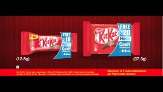 KIT KAT  Paytm Promo  Ad  Get Cash In Your Break [upl. by Nreval73]