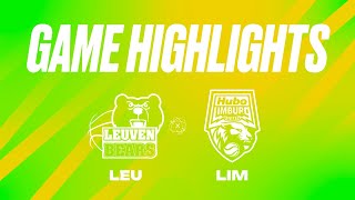 Stella Artois Leuven Bears vs Hubo Limburg United  Game Highlights [upl. by Zita]