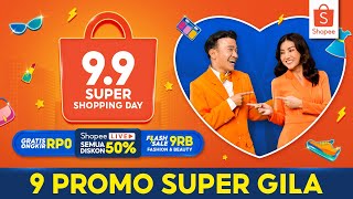 Shopee 99 Super Shopping Day  Gratis Ongkir RP0 [upl. by Anola]