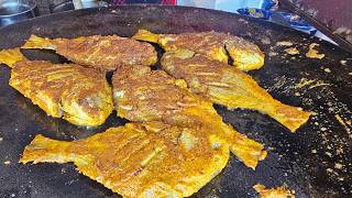 Crispy Masala Fried Fish  Best Tawa Masala Fish Fry In Bhubaneswar l Fish Fry Recipe  Street Food [upl. by Tik252]