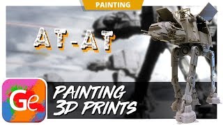 Painting 3D Printed ATAT Walker [upl. by Chong]