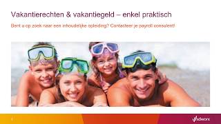 Vakantiegeld en vakantierechten  enkel praktisch [upl. by Aviva]