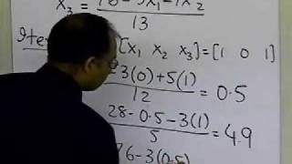 Chapter 0408 Lesson GaussSeidel Method of Solving Simultaneous Linear Equations Example Part 1 [upl. by Aihsi]