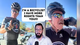 Millionaire Bicyclist Attempts Citizens Arrest of Young Driver for Getting quotToo Closequot [upl. by Abdu994]