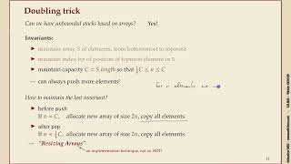 Effiziente Algorithmen 32 Resizable Arrays [upl. by Aitenev]