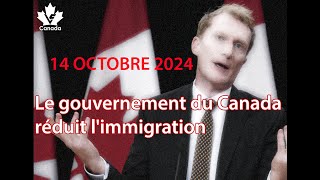 Discours de Marc Miller ministre de lImmigration  Le gouvernement du Canada réduit limmigration [upl. by Yesllek]