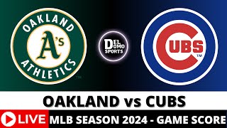 OAKLAND ATHLETICS VS CHICAGO CUBS LIVE ⚾️ MLB Game Score Radio PlaybyPlay SEP 18 2024 [upl. by Suixela636]