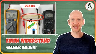 Experiment quotWiderstand selber bauenquot  Lerne Elektronik [upl. by Aranahs]