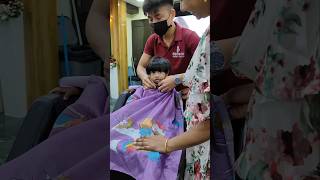 Baby hair cutting 🥰 pls subscribe dora keralababy babyfunnyshorts shortsfeed [upl. by Nosdrahcir]