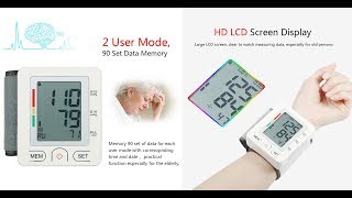 AlphaMed Clinical LCD Automatic Wrist Blood Pressure Monitor [upl. by Mychal]