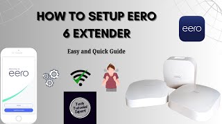 Eero 6 Setup Full tutorial  Eero 6 extender installing and configuration [upl. by Culley]