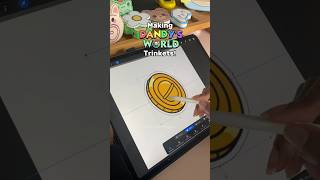 Making Gigi’s Trinket Lucky Coin🌟 cardboardcraft dandysworld gigi diy diycrafts papercraft [upl. by Llemaj]