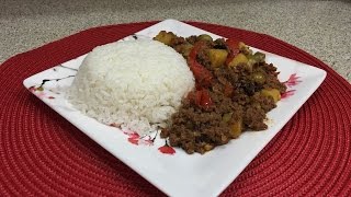 Picadillo a la Habanera Receta Cubana Fácil de Hacer [upl. by Knowling718]