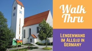 Walking through Lengenwang im Allgäu in GERMANY [upl. by Elbys]