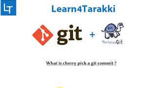 TortoiseGit Tutorial 12 How to use cherry pick in git [upl. by Farkas]