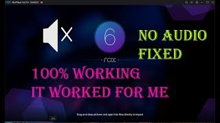 Nox Player NO audio Problem fixed  solved For me [upl. by Elaen641]