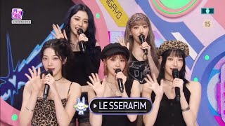 240901 LE SSERAFIM COMEBACK INTERVIEW  SBS INKIGAYO 1080P [upl. by Keir584]