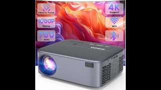 NISOO Native 1080P Projector Review – Pros amp Cons – 700 ANSI WiFi and Bluetooth [upl. by Seagrave]