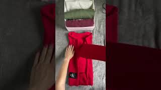 How to fold sweaters easy edition [upl. by Gnap]