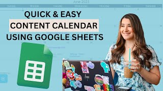 Make Your Own Content Calendar using Google Sheets  5 Minutes [upl. by Adnuhsar]