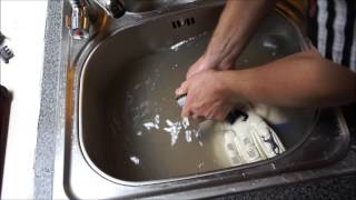 How to wash your goalkeeper gloves cleaning your gloves [upl. by Ephram]