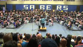 Under the Double Eagle March  Maui District Middle Schools Massed Band Concert 2016 [upl. by Nonac]