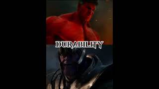 Red Hulk MCU VS Thanos MCU  captainamericabravenewworld redhulk [upl. by Lledyr]