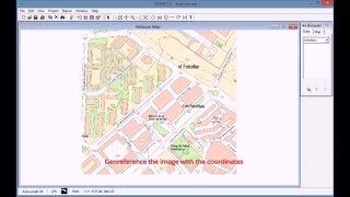 012 Adding an image with georeferencial information [upl. by Goldin48]