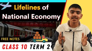 LIFELINES OF NATIONAL ECONOMY  CLASS 10 SST TERM 2  ONE SHOT FULL CHAPTER 💥👍  Learn with Madhu [upl. by Hallam]