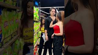 sameerabbasi500 sanayaa trending viral couple romantic huppy [upl. by Odrarebe]