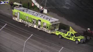 Trailer Race  Irwindale Speedway Night of Destruction 12316 [upl. by Heyward19]