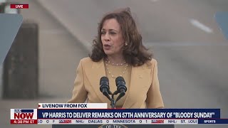 Kamala Harris speaks at ‘Bloody Sunday’ anniversary commemoration in Selma  LiveNOW from FOX [upl. by Alesram435]