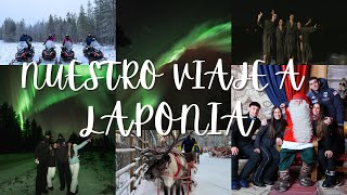 VLOG VIAJE A LAPONIA Vamos en motos de nieve probamos reno y VEMOS AURORAS BOREALES [upl. by Merete]