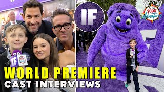 IF Movie World Premiere Cast Interviews Ryan Reynolds John Krasinski Cailey Fleming Matt Damon [upl. by Gnaoh559]