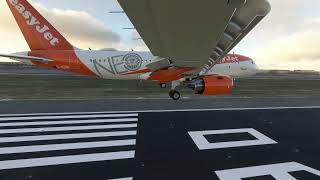 Standard Landing at Amsterdam Schiphol Airport EHAM  EasyJet A320neo FlyByWire  MSFS 2020 [upl. by Gregson]