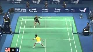 Highlights Badminton Lin Dan vs Lee Chong Wei 2008 China Open Final 12 [upl. by Ranzini]