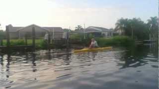 Day 1  Learning to scull in an Edon TS515 training scull  with training wheels [upl. by Eicirtap885]