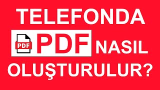 iPhoneda Fotoğraflardan PDF Oluşturmak  iOS PDF Nasıl Oluşturulur Kesin Çözüm [upl. by Eneladgam]