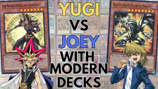 Yugi VS Joey with Modern YuGiOh Decks [upl. by Hegarty]