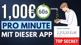 100€ PRO MINUTE mit dieser APP🕒🤑💰 Online Geld verdienen 2024 [upl. by Ginsburg153]